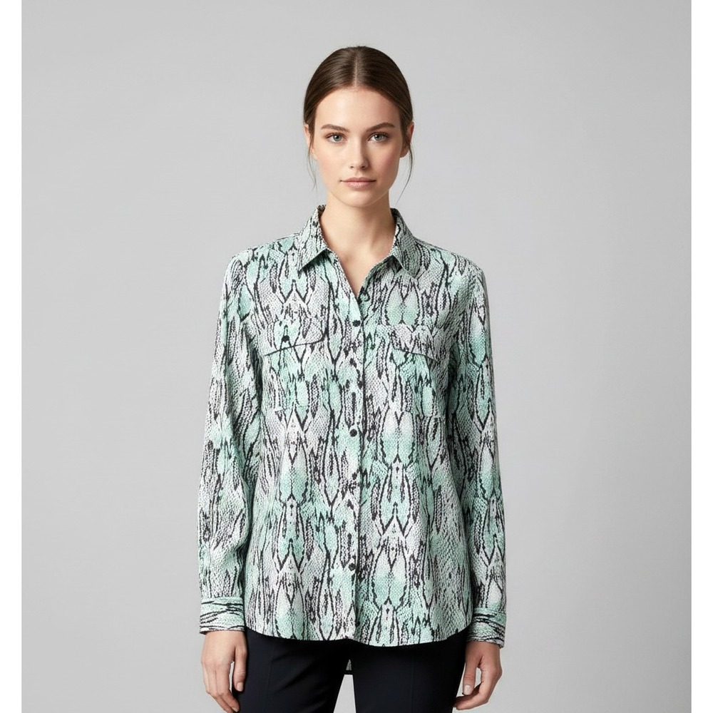 Notations Top Aqua Blue Green Black Snake Edgy Office Siren Edgy Whimsigoth S